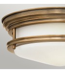 Classic ceiling lamps - Quintiesse Plafond Hadrian - 2 light sources - Brushed bronze IP44 Elstead Lighting QN-HADRIAN-FS-BR-OPAL - product 2