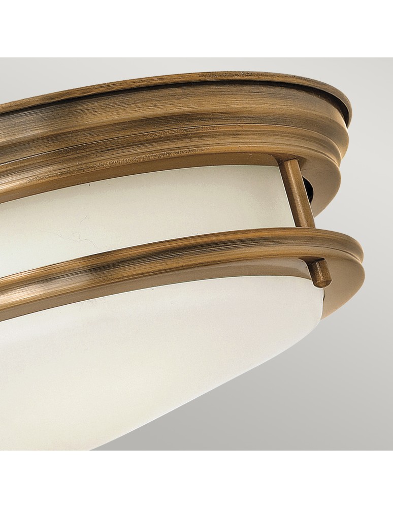Quintiesse Plafon Hadrian - 2 źródła światła - Szczotkowany brąz IP44 Elstead Lighting QN-HADRIAN-FS-BR-OPAL