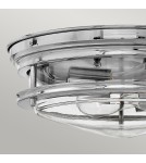 Classic ceiling lamps - Quintiesse Plafond Hadrian - 2 light sources - Chrome IP44 Elstead Lighting QN-HADRIAN-FS-CM-CLEAR - product 2