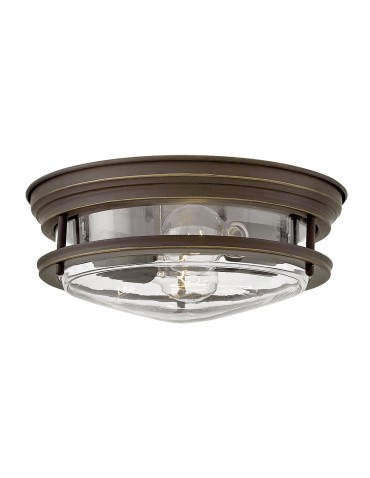Quintiesse Plafond Hadrian - 2 light sources - Oiled bronze IP44 Elstead Lighting QN-HADRIAN-FS-OZ-CLEAR