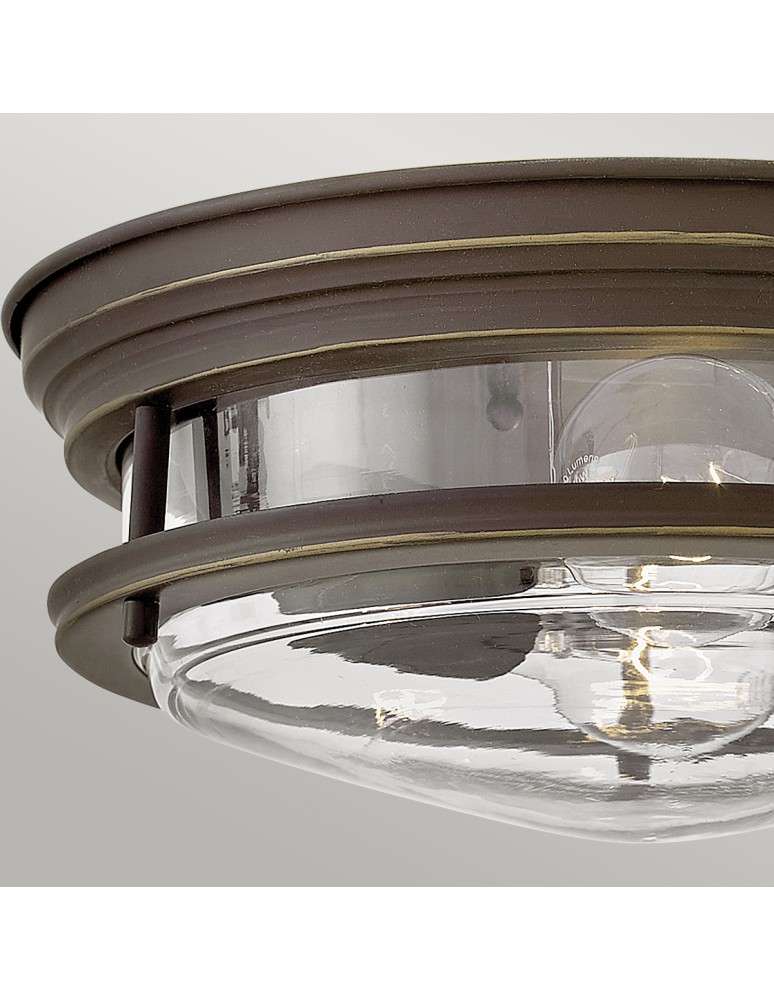 Quintiesse Plafon Hadrian - 2 źródła światła - Olejowany brąz IP44 Elstead Lighting QN-HADRIAN-FS-OZ-CLEAR