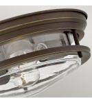 Quintiesse Plafon Hadrian - 2 źródła światła - Olejowany brąz IP44 Elstead Lighting QN-HADRIAN-FS-OZ-CLEAR