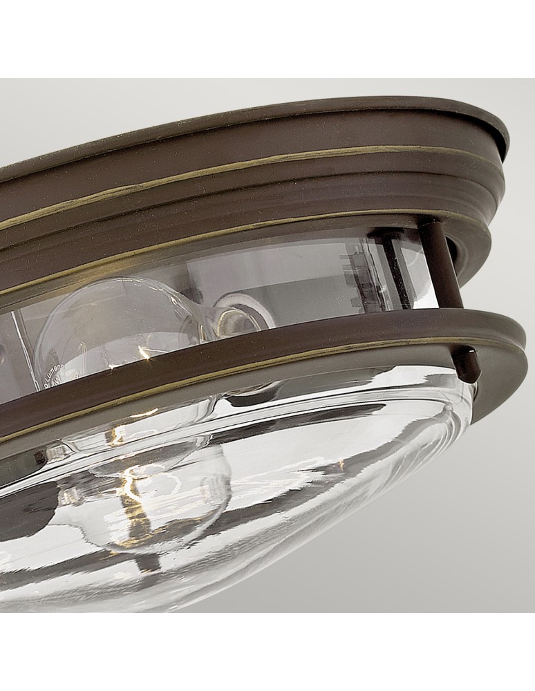 Quintiesse Plafon Hadrian - 2 źródła światła - Olejowany brąz IP44 Elstead Lighting QN-HADRIAN-FS-OZ-CLEAR