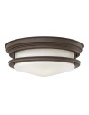 Quintiesse Plafon Hadrian - 2 źródła światła - Olejowany brąz IP44 Elstead Lighting QN-HADRIAN-FS-OZ-OPAL