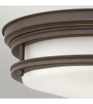 Quintiesse Plafon Hadrian - 2 źródła światła - Olejowany brąz IP44 Elstead Lighting QN-HADRIAN-FS-OZ-OPAL