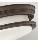 Classic ceiling lamps - Quintiesse Plafond Hadrian - 2 light sources - Oiled bronze IP44 Elstead Lighting QN-HADRIAN-FS-OZ-OPAL - product 3