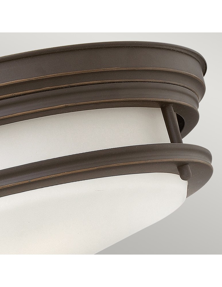 Classic ceiling lamps - Quintiesse Plafond Hadrian - 2 light sources - Oiled bronze IP44 Elstead Lighting QN-HADRIAN-FS-OZ-OPAL - product kolory-swiatla.pl 3
