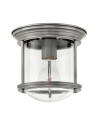 Quintiesse Mały plafon Hadrian - 1 źródło światła - Antyczny nikiel IP44 Elstead Lighting QN-HADRIAN-MINI-F-AN-CLEAR