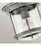Quintiesse Mały plafon Hadrian - 1 źródło światła - Antyczny nikiel IP44 Elstead Lighting QN-HADRIAN-MINI-F-AN-CLEAR
