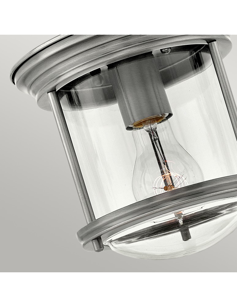 Retro ceiling lamps - Quintiesse Hadrian small plafond - 1 light source - Antique Nickel IP44 Elstead Lighting QN-HADRIAN-MINI-F-AN-CLEAR - product kolory-swiatla.pl 2