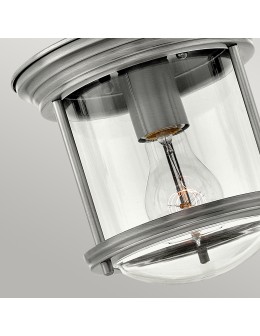 Quintiesse Mały plafon Hadrian - 1 źródło światła - Antyczny nikiel IP44 Elstead Lighting QN-HADRIAN-MINI-F-AN-CLEAR - produkt 2