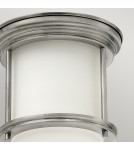 Quintiesse Mały plafon Hadrian - 1 źródło światła - Antyczny nikiel IP44 Elstead Lighting QN-HADRIAN-MINI-F-AN-OPAL