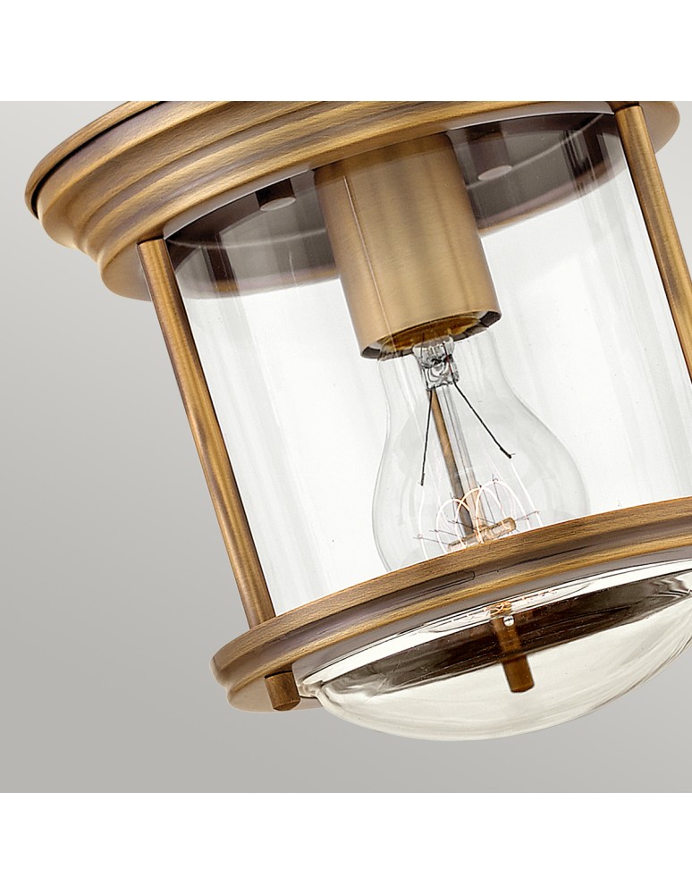 Retro ceiling lamps - Quintiesse Hadrian small plafond - 1 light source - Brushed bronze IP44 Elstead Lighting QN-HADRIAN-MINI-F-BR-CLEAR - product kolory-swiatla.pl 2