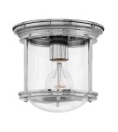 Retro ceiling lamps - Quintiesse Hadrian small plafond - 1 light source - Chrome IP44 Elstead Lighting QN-HADRIAN-MINI-F-CM-CLEAR - product 1