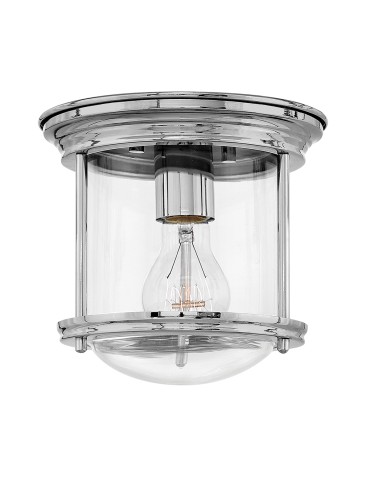 Quintiesse Mały plafon Hadrian - 1 źródło światła - Chrom IP44 Elstead Lighting QN-HADRIAN-MINI-F-CM-CLEAR