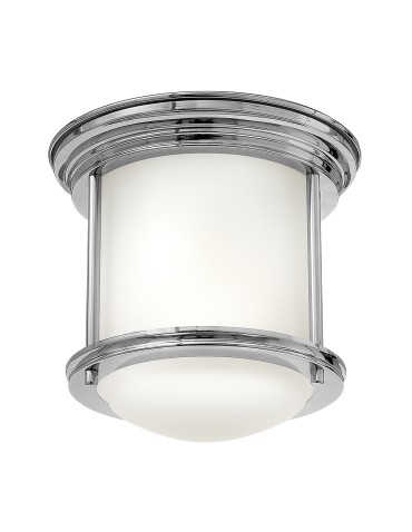 Quintiesse Hadrian small plafond - 1 light source - Chrome IP44 Elstead Lighting QN-HADRIAN-MINI-F-CM-OPAL