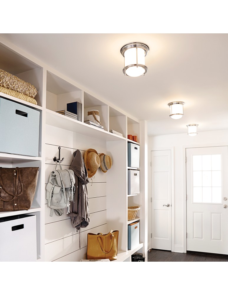Retro ceiling lamps - Quintiesse Hadrian small plafond - 1 light source - Chrome IP44 Elstead Lighting QN-HADRIAN-MINI-F-CM-OPAL - product kolory-swiatla.pl 2