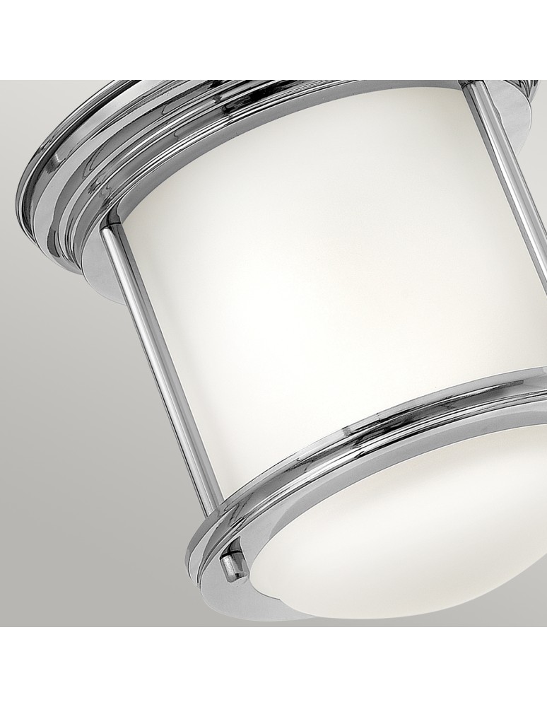 Quintiesse Mały plafon Hadrian - 1 źródło światła - Chrom IP44 Elstead Lighting QN-HADRIAN-MINI-F-CM-OPAL
