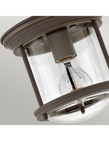 Quintiesse Hadrian small plafond - 1 light source - Oiled bronze IP44 Elstead Lighting QN-HADRIAN-MINI-F-OZ-CLEAR - product 2
