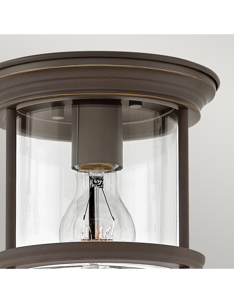Retro ceiling lamps - Quintiesse Hadrian small plafond - 1 light source - Oiled bronze IP44 Elstead Lighting QN-HADRIAN-MINI-F-OZ-CLEAR - product kolory-swiatla.pl 3