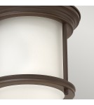 Quintiesse Mały plafon Hadrian - 1 źródło światła - Olejowany brąz IP44 Elstead Lighting QN-HADRIAN-MINI-F-OZ-OPAL