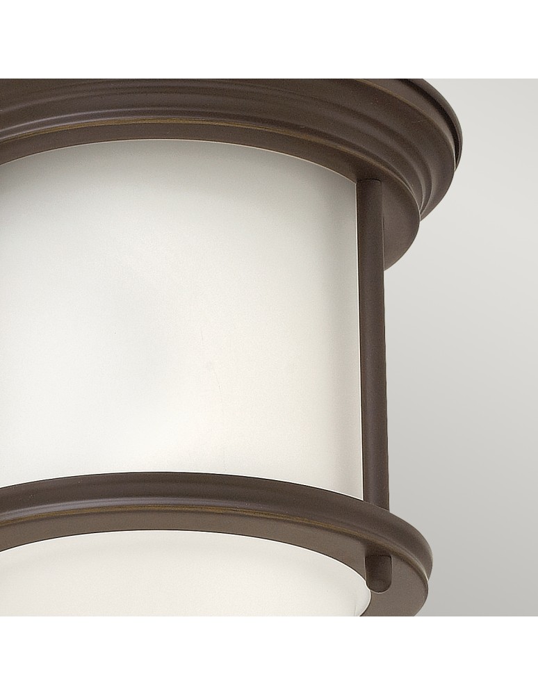 Retro ceiling lamps - Quintiesse Hadrian small plafond - 1 light source - Oiled bronze IP44 Elstead Lighting QN-HADRIAN-MINI-F-OZ-OPAL - product kolory-swiatla.pl 3