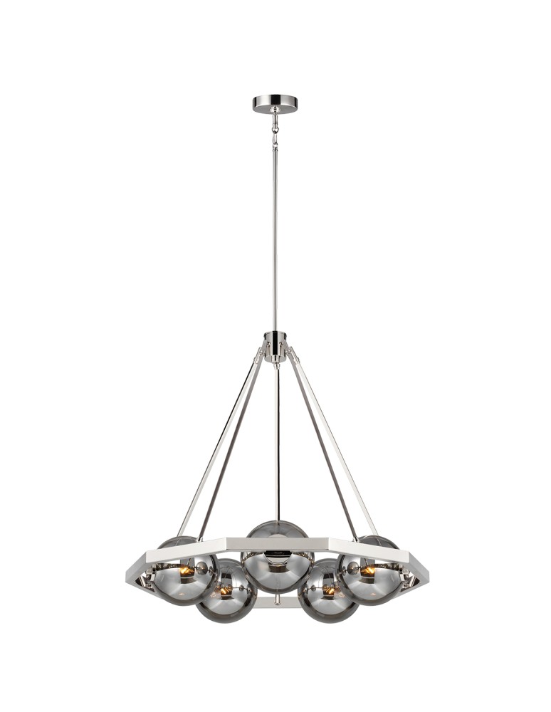 Modern chandeliers - Quintiesse Harper chandelier - 5 light sources Elstead Lighting QN-HARPER5 - product kolory-swiatla.pl 1