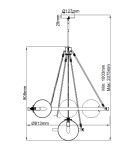 Modern chandeliers - Quintiesse Harper chandelier - 7 light sources Elstead Lighting QN-HARPER7 - product 6