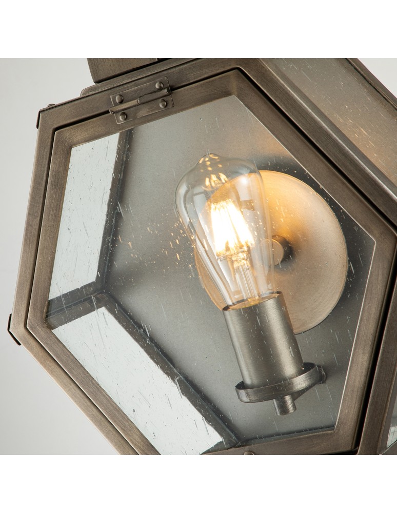 Quintiesse Średnia latarnia naścienna Heath - 1 źródło światła - Oksydowany brąz IP44 Elstead Lighting QN-HEATH-M-BU