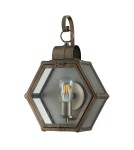 Quintiesse Średnia latarnia naścienna Heath - 1 źródło światła - Oksydowany brąz IP44 Elstead Lighting QN-HEATH-M-BU