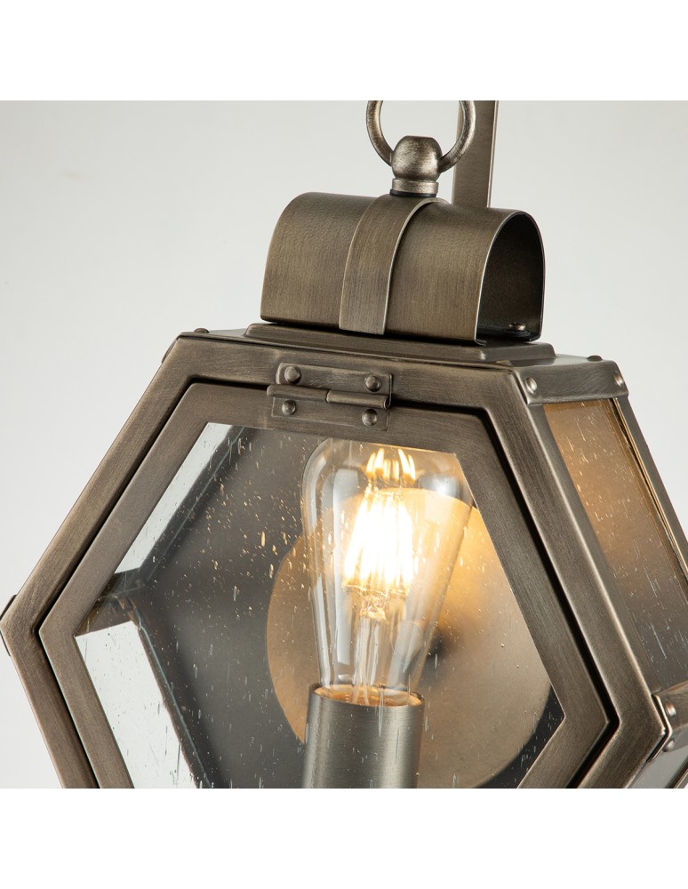 Outdoor wall lamps - Quintiesse Small Heath wall lantern - 1 light source - Oxidized Bronze IP44 Elstead Lighting QN-HEATH-S-BU - product kolory-swiatla.pl 3