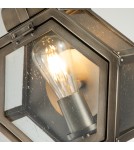 Outdoor wall lamps - Quintiesse Small Heath wall lantern - 1 light source - Oxidized Bronze IP44 Elstead Lighting QN-HEATH-S-BU - product 4