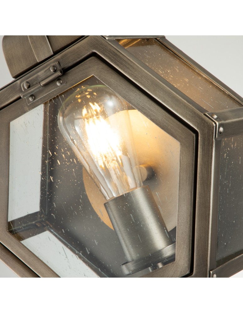Outdoor wall lamps - Quintiesse Small Heath wall lantern - 1 light source - Oxidized Bronze IP44 Elstead Lighting QN-HEATH-S-BU - product kolory-swiatla.pl 4