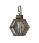 Outdoor wall lamps - Quintiesse Small Heath wall lantern - 1 light source - Oxidized Bronze IP44 Elstead Lighting QN-HEATH-S-BU - product 5