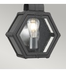 Quintiesse Mała latarnia naścienna Heath - 1 źródło światła - Cętkowana czerń IP44 Elstead Lighting QN-HEATH-S-MB