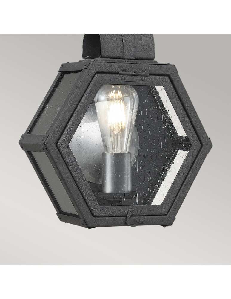 Outdoor wall lamps - Quintiesse Small Heath wall lantern - 1 light source - Mottled black IP44 Elstead Lighting QN-HEATH-S-MB - product kolory-swiatla.pl 2
