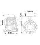 Bathroom wall lamps - Quintiesse Wall lamp Hudson - 1 light source IP44 Elstead Lighting QN-HUDSON1-BATH - product 5