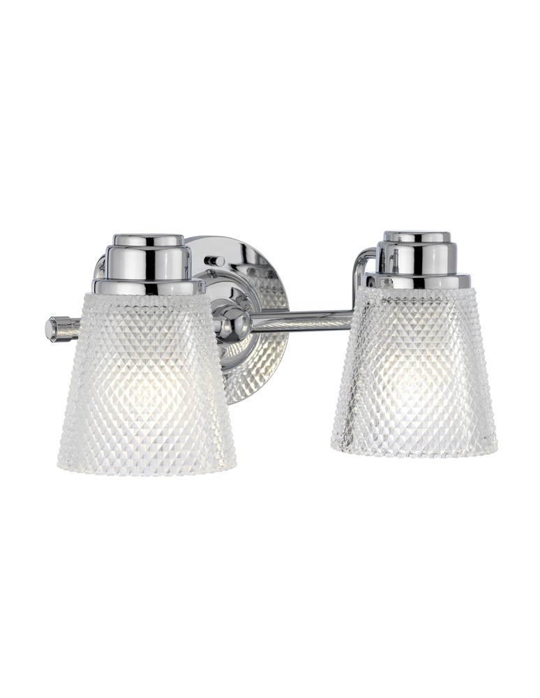 Bathroom wall lamps - Quintiesse Hudson wall lamp - 2 light sources IP44 Elstead Lighting QN-HUDSON2-BATH - product kolory-swiatla.pl 1