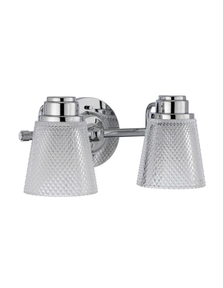 Bathroom wall lamps - Quintiesse Hudson wall lamp - 2 light sources IP44 Elstead Lighting QN-HUDSON2-BATH - product kolory-swiatla.pl 2