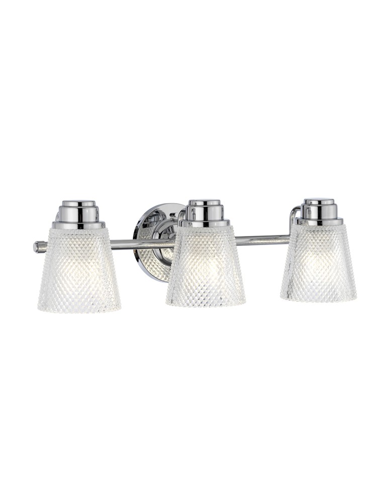 Bathroom wall lamps - Quintiesse Hudson wall lamp - 3 light sources IP44 Elstead Lighting QN-HUDSON3-BATH - product kolory-swiatla.pl 1