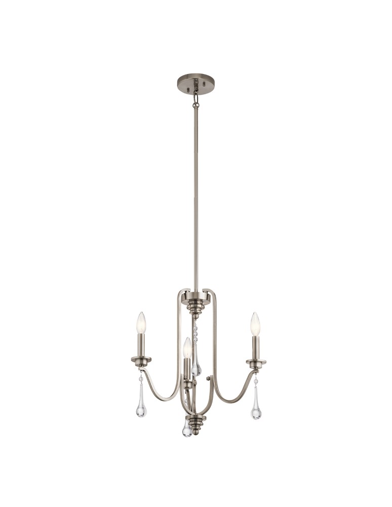 Classic chandeliers - Quintiesse Karlee chandelier - 3 light sources Elstead Lighting QN-KARLEE3 - product kolory-swiatla.pl 1
