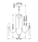Quintiesse Żyrandol Karlee - 3 źródła światła Elstead Lighting QN-KARLEE3