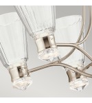 Classic chandeliers - Quintiesse Kayva IP44 LED Chandelier by Elstead Lighting QN-KAYVA13-PN - product 5