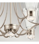 Classic chandeliers - Quintiesse Kayva IP44 LED Chandelier by Elstead Lighting QN-KAYVA13-PN - product 6