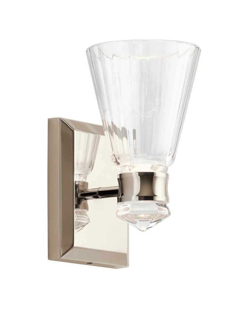 Bathroom wall lamps - Quintiesse Kayva IP44 LED wall lamp by Elstead Lighting QN-KAYVA1-PN - product kolory-swiatla.pl 1