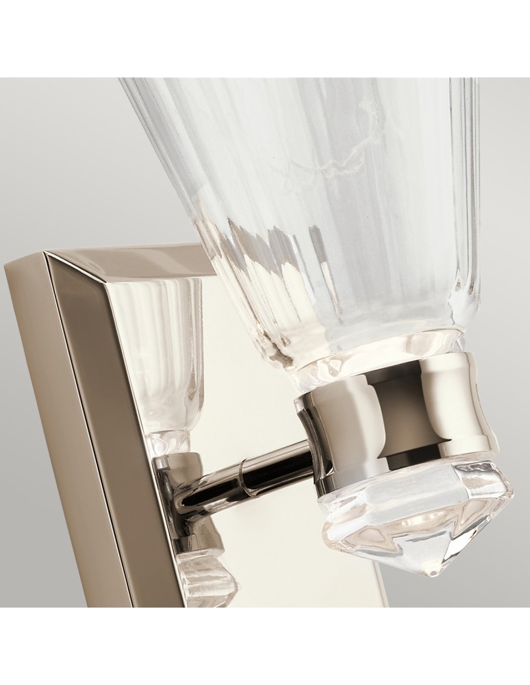 Bathroom wall lamps - Quintiesse Kayva IP44 LED wall lamp by Elstead Lighting QN-KAYVA1-PN - product kolory-swiatla.pl 3