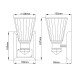 Quintiesse Kinkiet LED Kayva IP44 Elstead Lighting QN-KAYVA1-PN