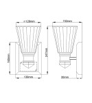 Bathroom wall lamps - Quintiesse Kayva IP44 LED wall lamp by Elstead Lighting QN-KAYVA1-PN - product 5