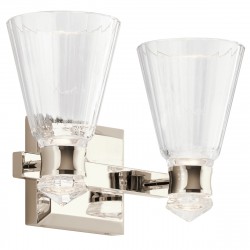 Quintiesse Kinkiet LED Kayva IP44 Elstead Lighting QN-KAYVA2-PN