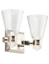 Quintiesse Kayva IP44 LED wall lamp by Elstead Lighting QN-KAYVA2-PN